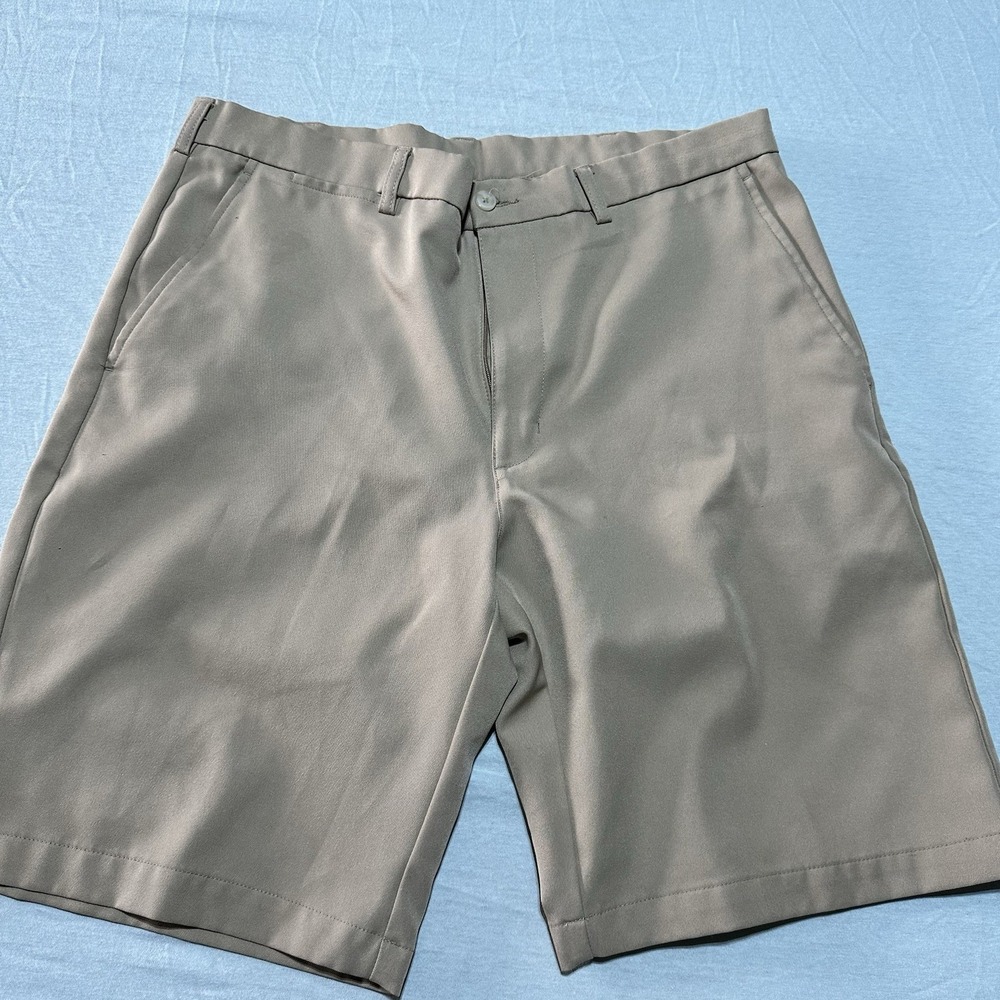 Ben Hogan Performance Golf Shorts Khaki Beige Tan Mens 34 Pockets